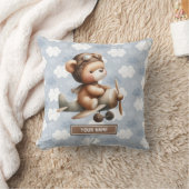 Beste Boy Baby shower Gift: Pilot Teddy Bear Pillo Kussen (Deken)