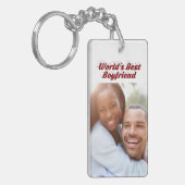 Beste Boyvriend foto 3d tekst Sleutelhanger (Voorkant Links)