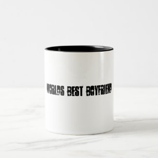 Beste boyvriendin van werelden tweekleurige koffiemok