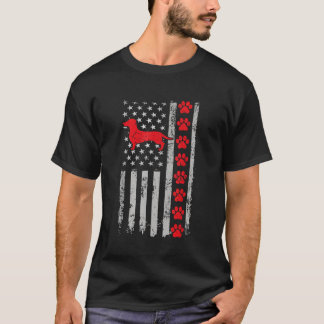 Beste brandweerman Dachshund Mam Pap Ooit Amerikaa T-shirt