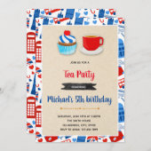 Beste Britse partijuitnodiging Kaart (Voorkant / Achterkant)