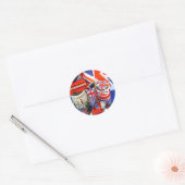 Beste Britse Souvenirs Ronde Sticker (Envelop)
