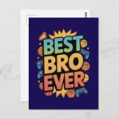 Beste bro ooit briefkaart (Voorkant / Achterkant)