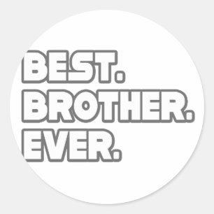 Beste Broeder Ever Ronde Sticker
