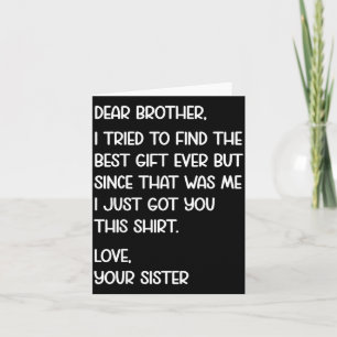Beste broer citaat grappige broer humor grap van S Kaart