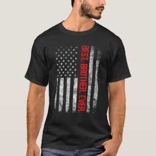 Beste broer ooit Amerikaanse vlag voor vaderdag cm T-shirt
