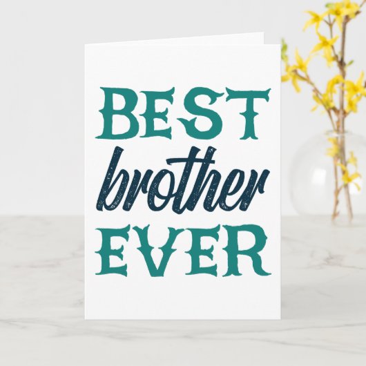 Beste broer ooit kaart (Gele Bloem)