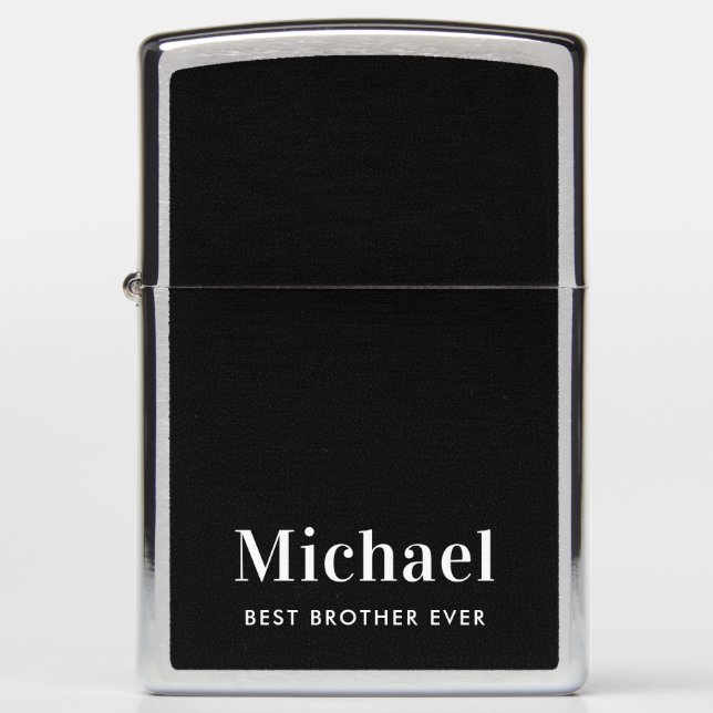 Beste broer ooit Monogram Zwart (Voorkant)