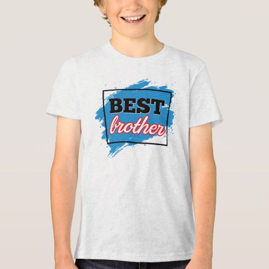 Beste broer  Tri-Blend shirt (Voorkant)