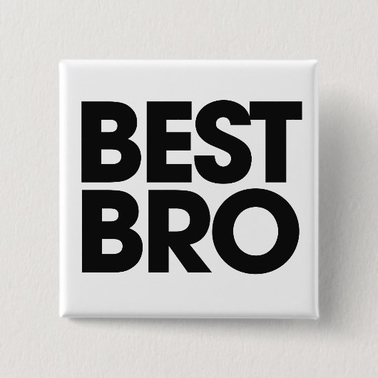Beste broer vierkante button 5,1 cm (Voorkant)