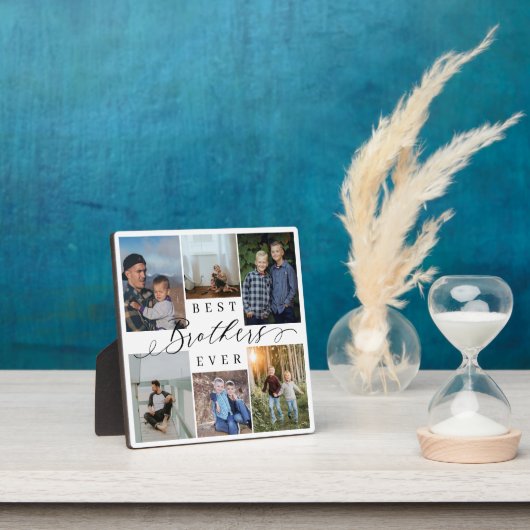 Beste Broers Ooit Fotocollage Keepsake Gift Fotoplaat (Insitu)