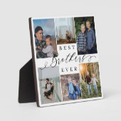 Beste Broers Ooit Fotocollage Keepsake Gift Fotoplaat (Voorkant)