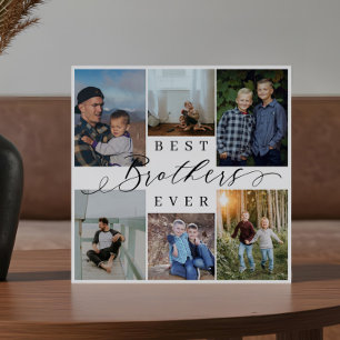 Beste Broers Ooit Fotocollage Keepsake Gift Fotoplaat