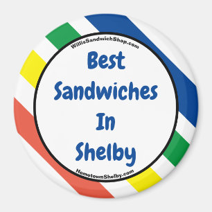 Beste broodjes in Shelby Fun Colours Magnet Magneet