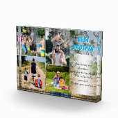 Beste Brother Custom Poem-tekst Fotoblokken (Rechts)