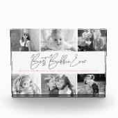 Beste Bubbie Ooit Modern Grijs Script Custom Colla Fotoblokken (Voorkant)