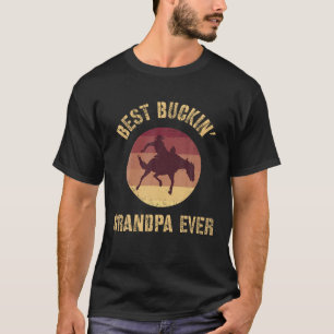 Beste Buckin Opa Ooit Western Rodeo Cowboy Buck T-shirt