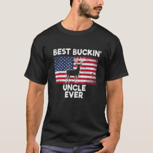 Beste Buckin Uncle Ever Deer Hunting ontwerp Ameri T-shirt
