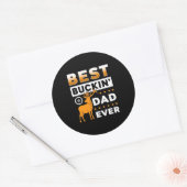 Beste Buckin-vader ooit Ronde Sticker (Envelop)