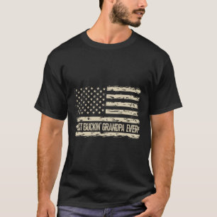 Beste Bucking Opa Ooit Camouflage Amerikaanse Vlag T-shirt
