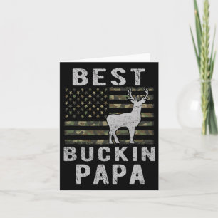 Beste Bucking Papa Camouflage Amerikaanse vlag Her Kaart
