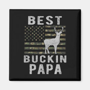 Beste Bucking Papa Camouflage Amerikaanse vlag Her Magneet