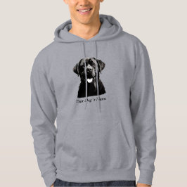 Beste Buddy Labrador Retriever B&W Silohuette Hoodie