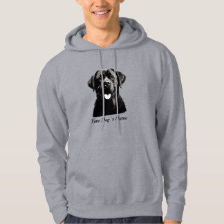 Beste Buddy Labrador Retriever B&W Silohuette Hoodie