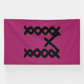 Beste buitenbanners. Groot. Zwart. Blank of op maa Spandoek (Horizontaal)