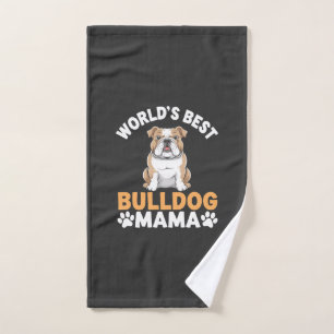 Beste Bulldog Mama van de Wereld Handdoek