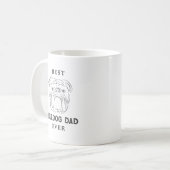 Beste Bulldog Pap ooit Koffiemok (Voorkant links)