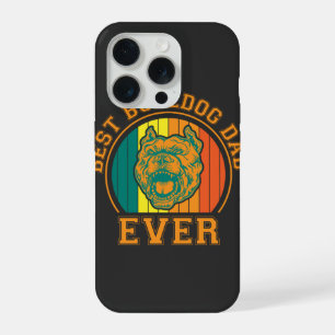 Beste Bulldog Vader Ooit Retro Vintage Vaderdag iPhone 15 Pro Hoesje