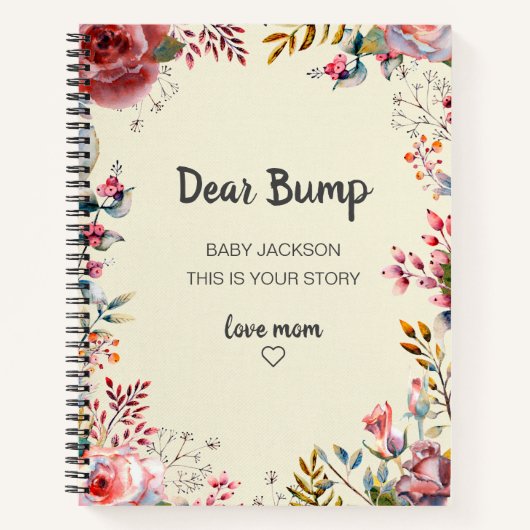 Beste Bump Keepomwille Pregnancy Journal Notitieboek (Voorkant)