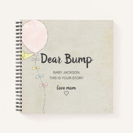Beste Bump Keepomwille Pregnancy Journal Notitieboek (Voorkant)