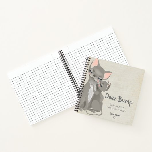 Beste Bump Kitten Keepomwille Pregnancy Journal Notitieboek (Binnen)