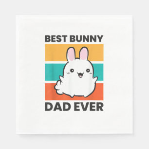Beste Bunny Dad Ooit Konijn schattig konijn Servet
