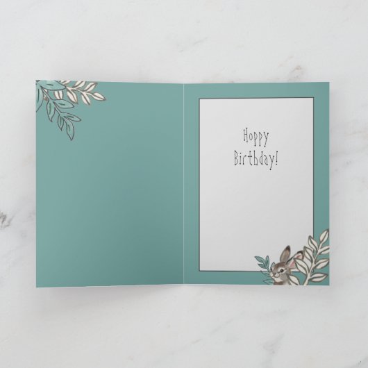 Beste Bunny Mom Ooit Schattige Konijn Tekst Verjaa Kaart (Binnen)