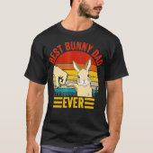 Beste Bunny Pap ooit  konijnenovervader T-shirt (Voorkant)