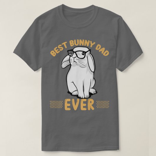 Beste Bunny Pap ooit  Rabbit Lover Vader Pe T-shirt (Design voorkant)
