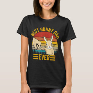 Beste Bunny Pap ooit Rabbit Lover Vader Pe T-shirt