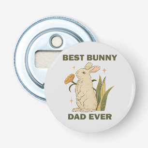 Beste Bunny Papa Ooit Vaderdag Humor Uitspraken Button Flesopener