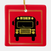 Beste buschauffeur Kerstornament Keramisch Ornament (Voorkant)