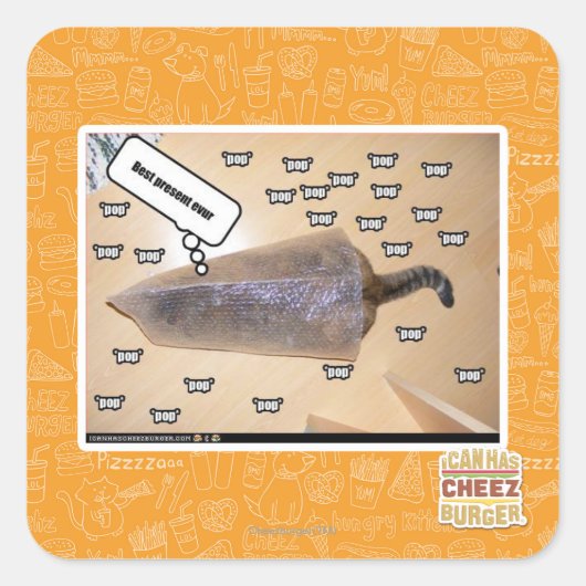 Beste cadeau evur vierkante sticker (Voorkant)