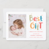 Beste cadeau gearriveerd deze kerst aankondiging (Voorkant)