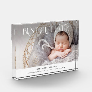 Beste cadeau ooit nieuwe baby foto Keepsake
