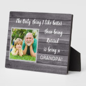 Beste cadeau! Papa foto Plaque in ruste Fotoplaat (Zijkant)