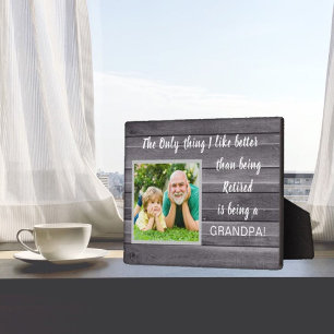 Beste cadeau! Papa foto Plaque in ruste Fotoplaat