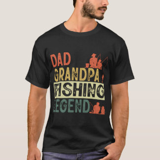 Beste cadeau, papa opa vislegend, voor nationaal t-shirt