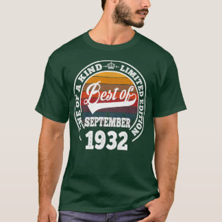 Beste cadeau van september 1932 90e verjaardag voo t-shirt
