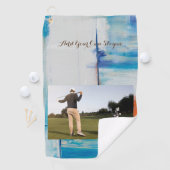 Beste cadeau voor vaders dag golfhanddoek (Insitu)